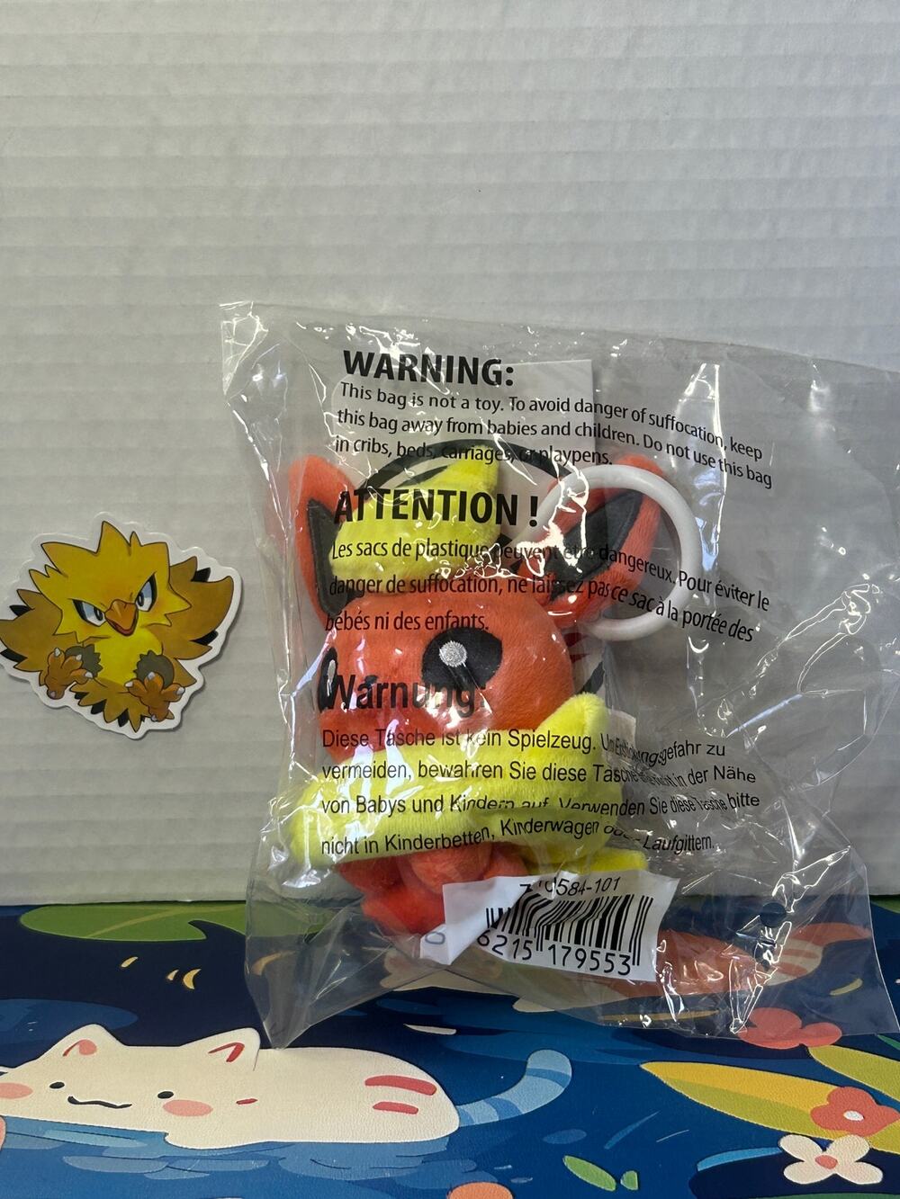 Pokemon Center Flareon Pokémon Dolls Plush Key Chain Keychain
